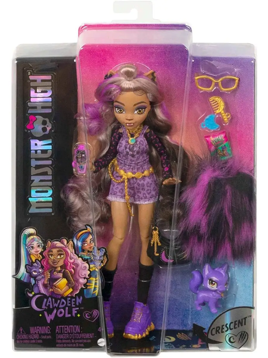 Кукла Монстер Хай Клодин Вульф - Пижамная вечеринка, HHK52 Monster High  купить по цене 878 500 сум в интернет-магазине Wildberries в Узбекистане |  160407215