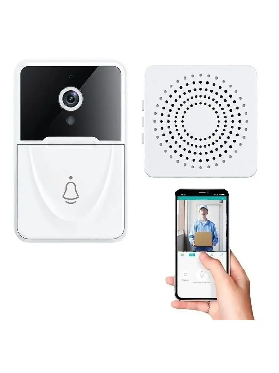 FixLike Умный дверной звонок с камерой видеодомофон Smart Doorbell