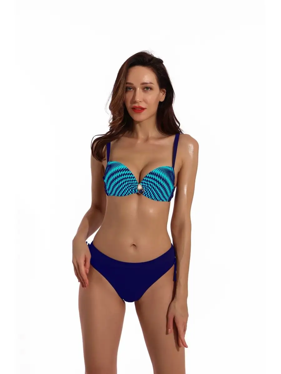Sea Breeze Купальник женский раздельный с высокой посадкой пушап
