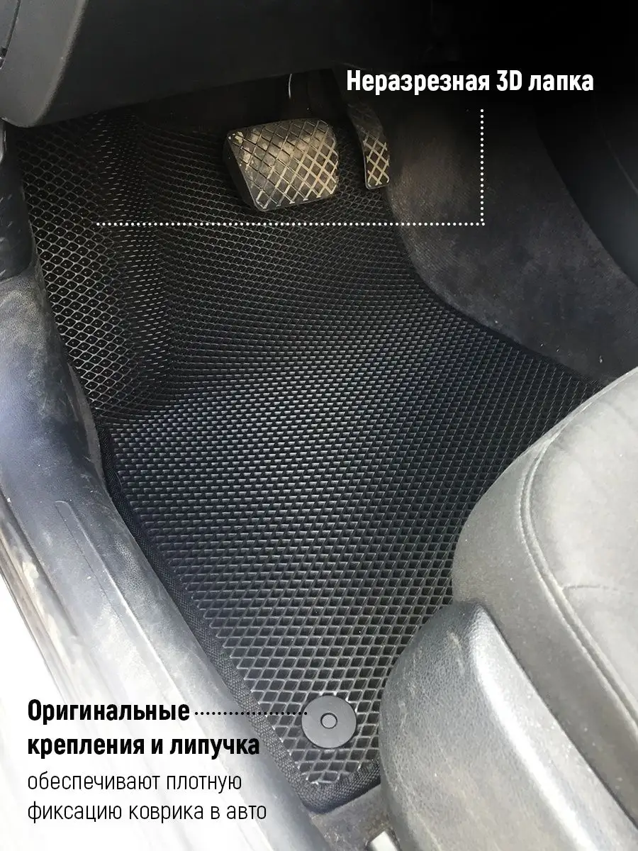 ЕВА Коврики в машину Рено Логан с ячейками ЭВА EVA AUTO MATS купить по цене  1 360 ₽ в интернет-магазине Wildberries | 162020749