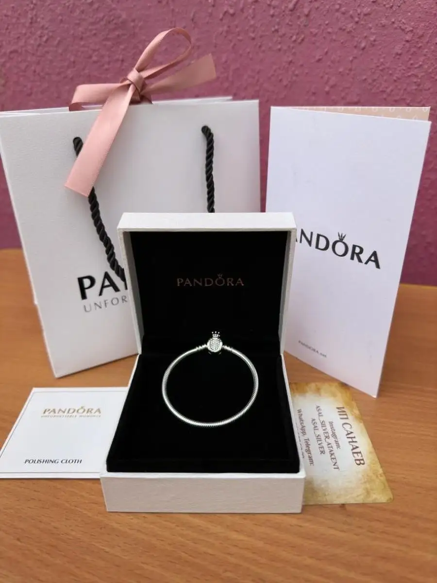 Браслет Пандора Корона С логотипом PANDORA купить по цене 6 080 ₽ в  интернет-магазине Wildberries | 162344574