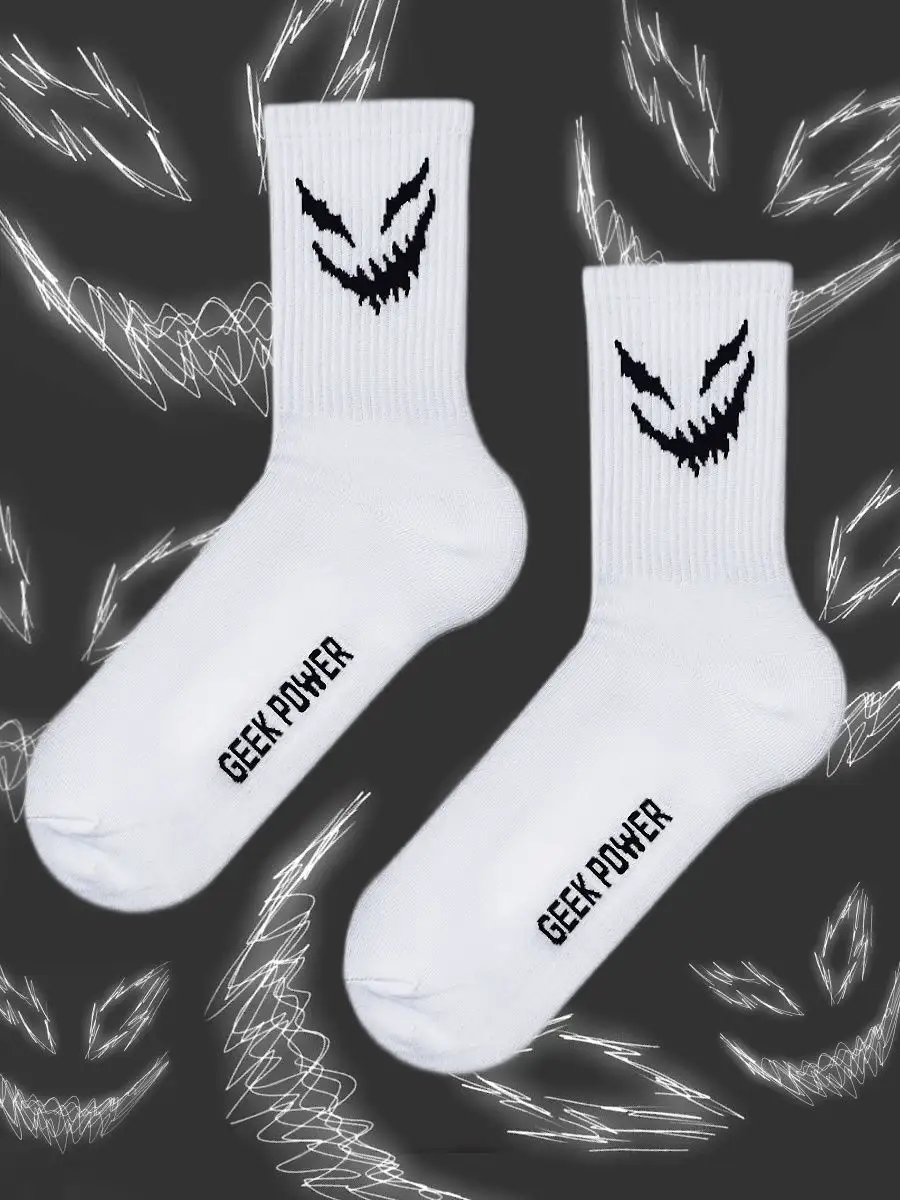 Носки аниме дед инсайд панк гуль альт редан дрилл y2k GEEK POWER SOCKS  купить по цене 276 ₽ в интернет-магазине Wildberries | 162510887