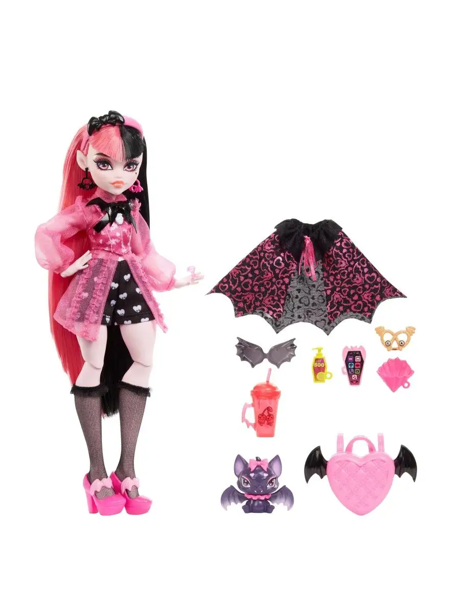 Кукла Монстер Хай Дракулаура с питомцем и аксессуарами Monster High купить  по цене 1 490 600 сум в интернет-магазине Wildberries в Узбекистане |  162516933