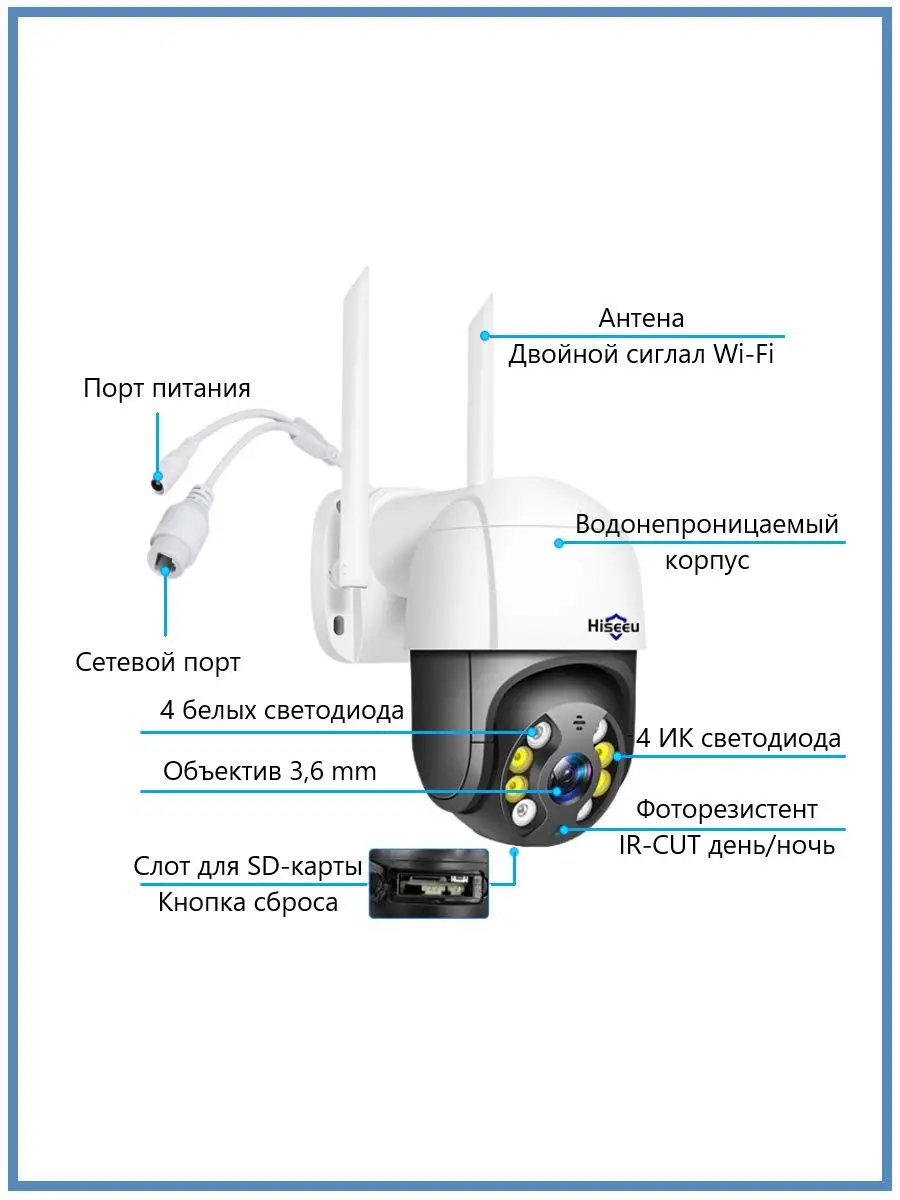 WIFI камера видеонаблюдения