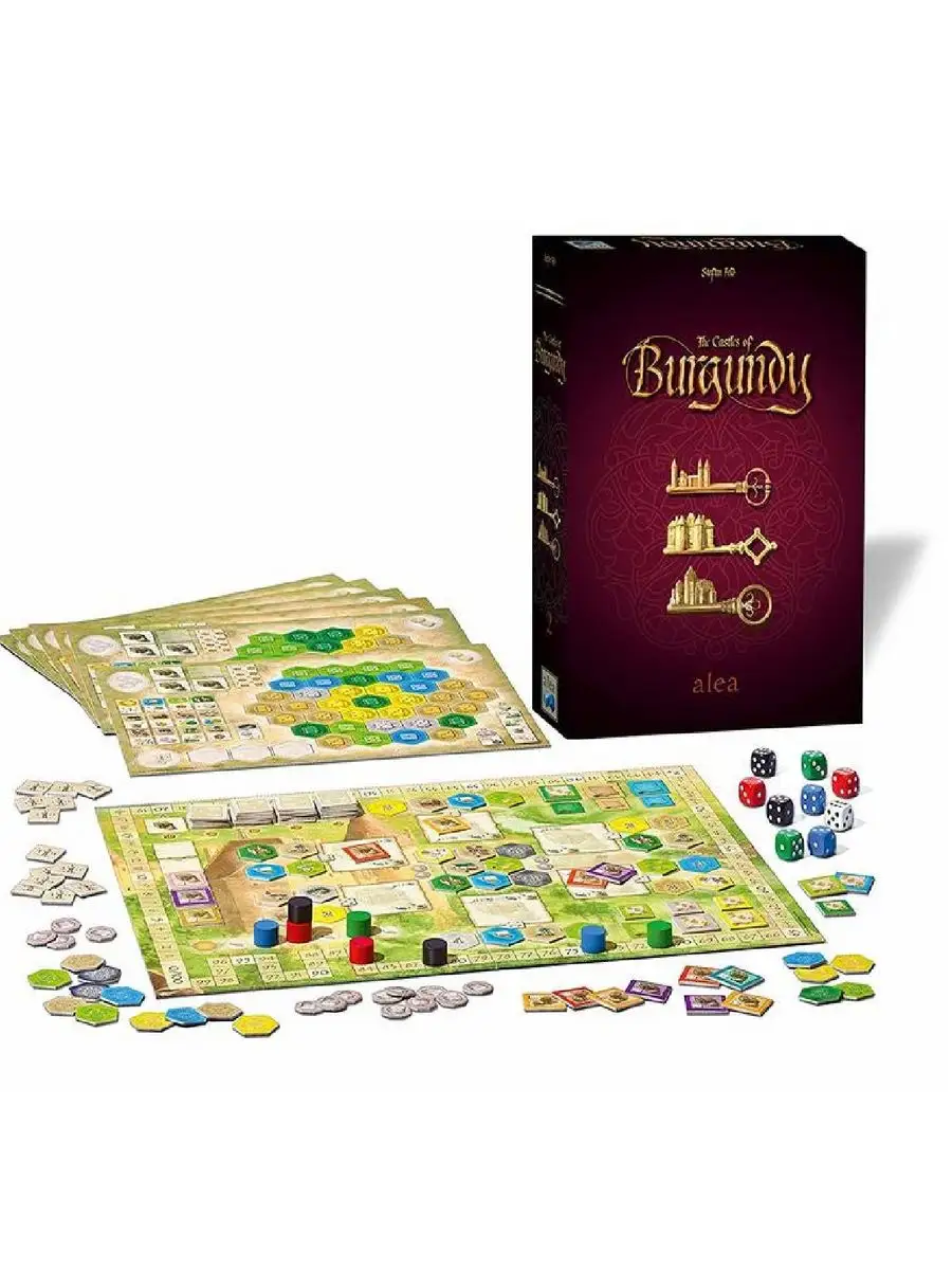 Настольная игра Замки Бургундии The Castles of Burgundy Ravensburger купить  по цене 0 сум в интернет-магазине Wildberries в Узбекистане | 162552065