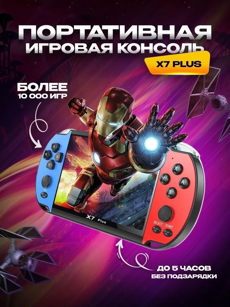 Игровая портативная приставка X7 Plus для детей аналог PSP ТруСеллер купить  по цене 83,67 р. в интернет-магазине Wildberries в Беларуси | 162765673