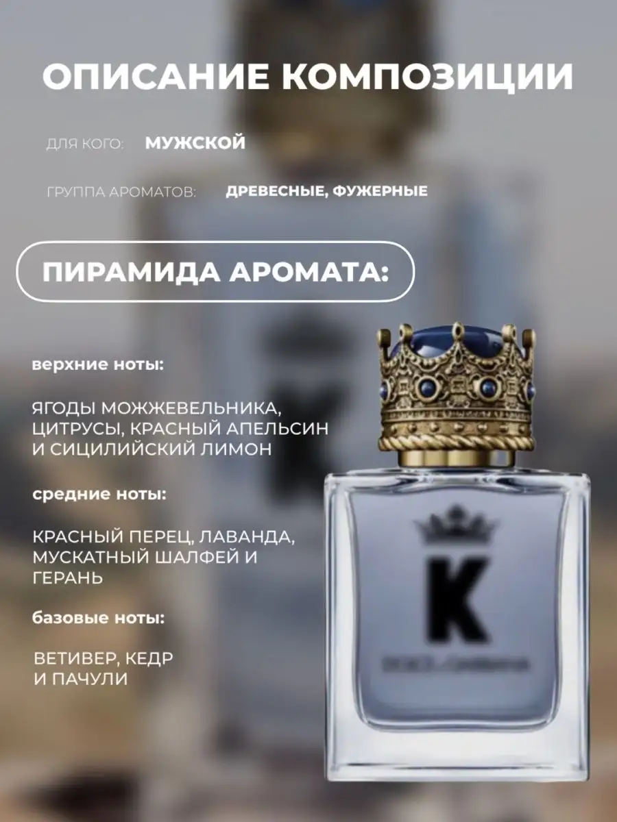 Духи мужские по мотивам Dolce and Gabbana K HOME PREMIUM купить по цене 208  ₽ в интернет-магазине Wildberries | 162992779