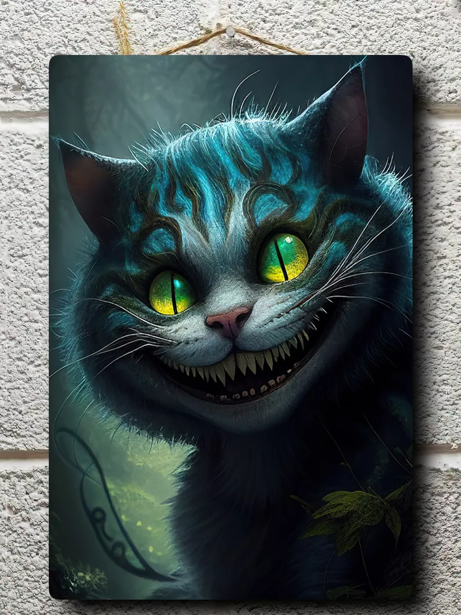 Постер Чеширский Кот Cheshire Cat Алиса в Стране чудес НЕЙРОСЕТЬ купить по  цене 823 ₽ в интернет-магазине Wildberries | 163199126