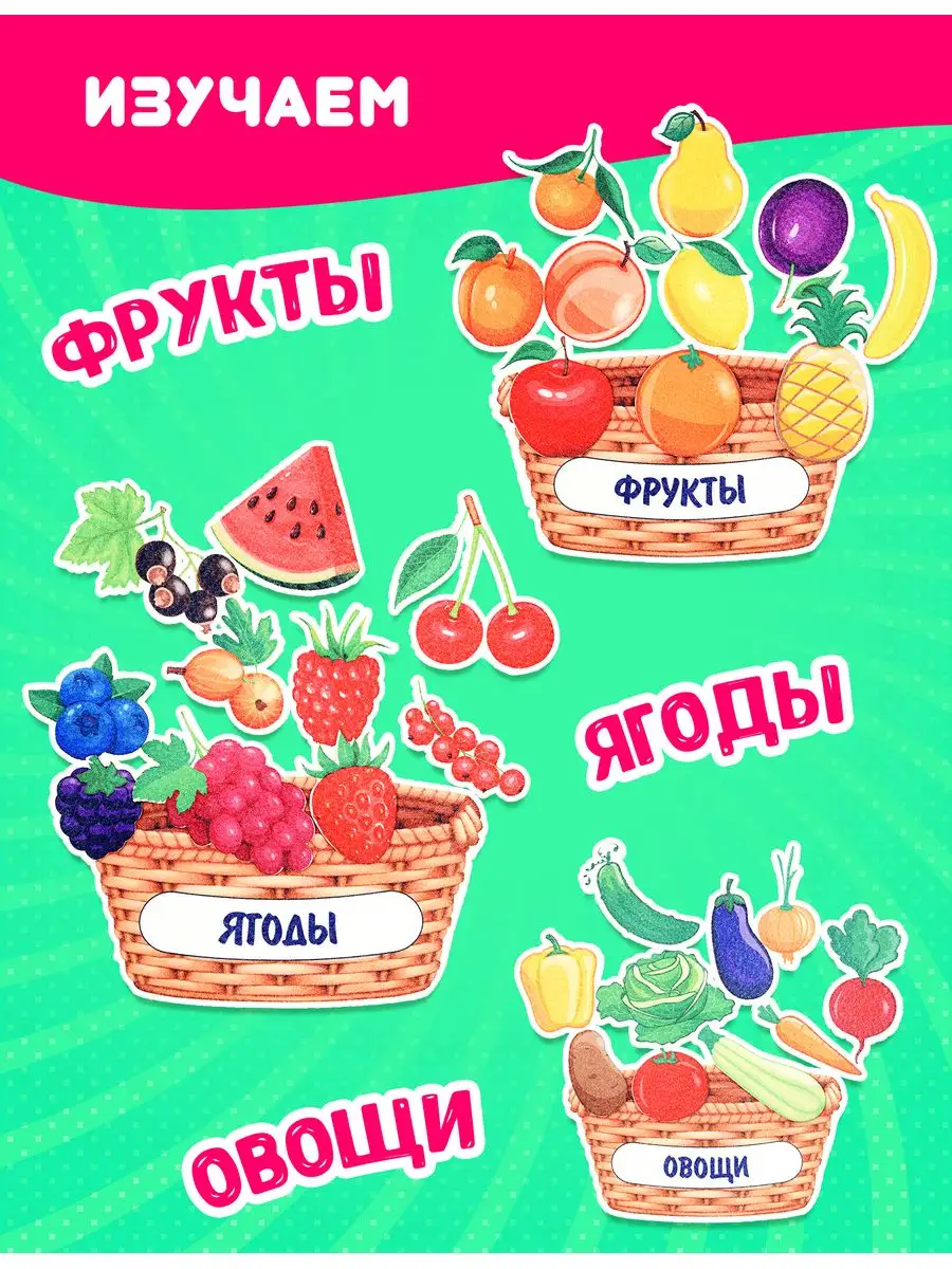 Фрукты Овощи Ягоды LipLip купить по цене 18,28 р. в интернет-магазине  Wildberries в Беларуси | 164350606