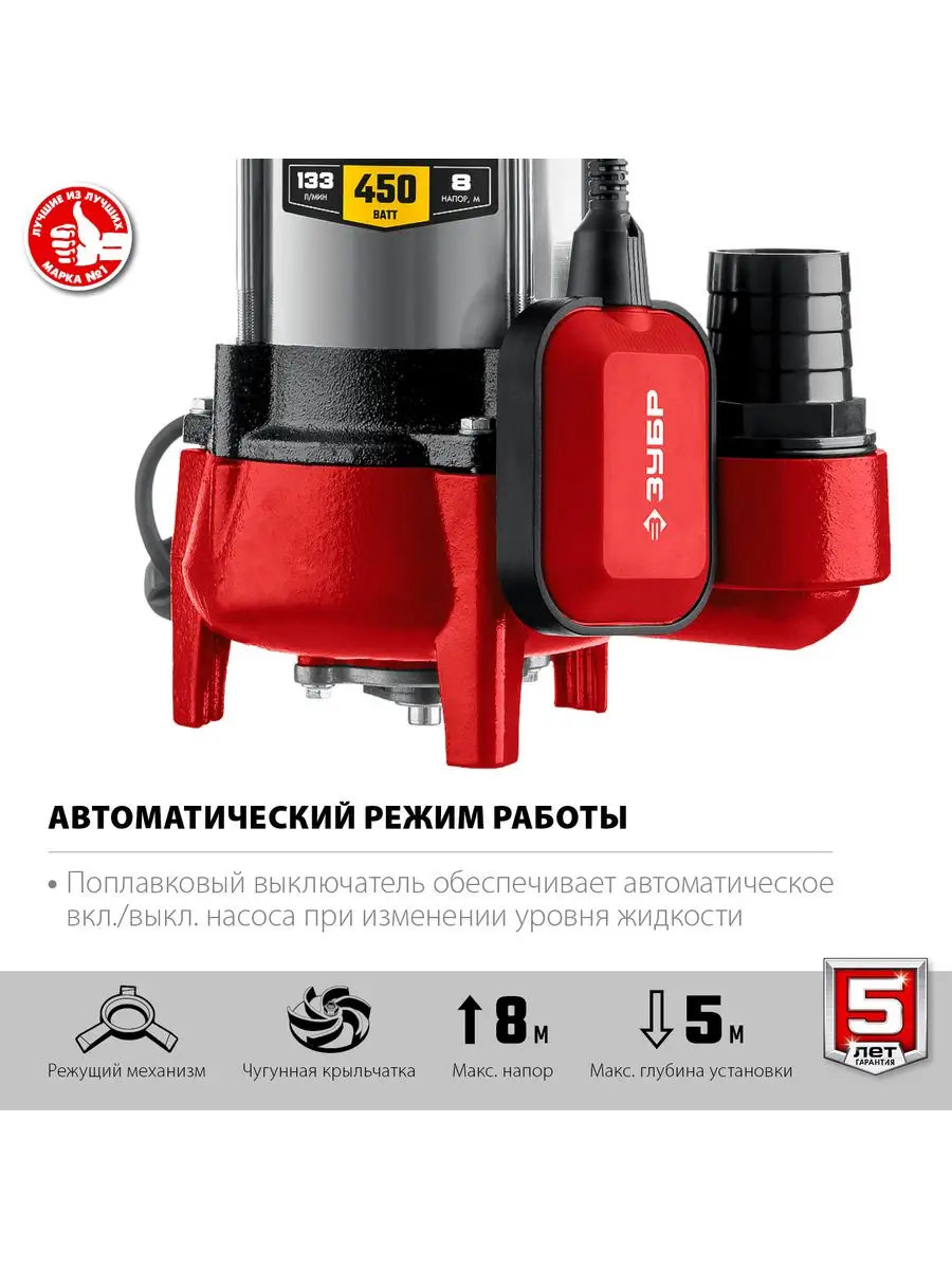Насос зубр нпф 450. Насос зубр нпф 450