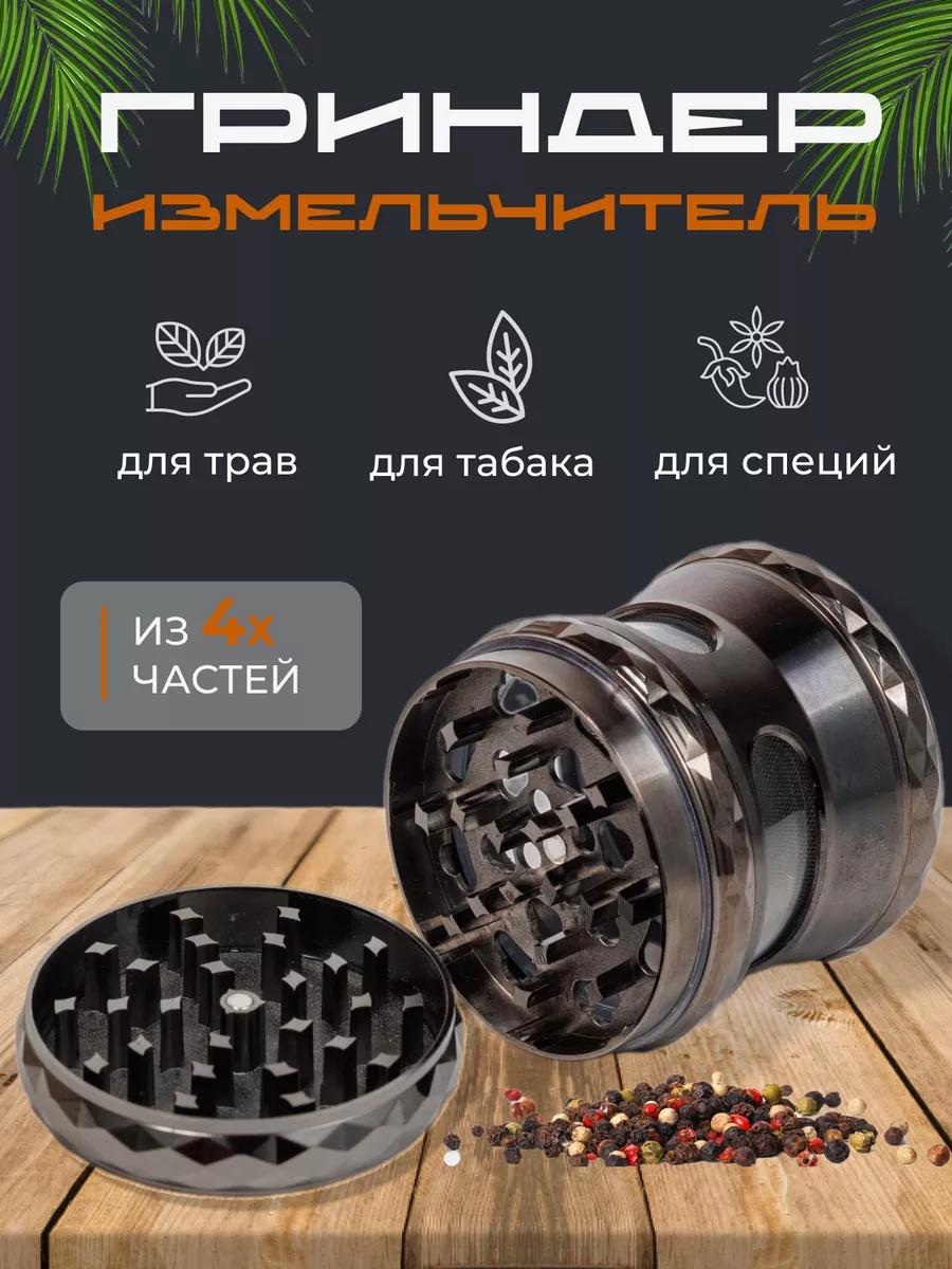 Гриндер для табака и трав Metal Grinder купить по цене 765 ₽ в  интернет-магазине Wildberries | 164708605