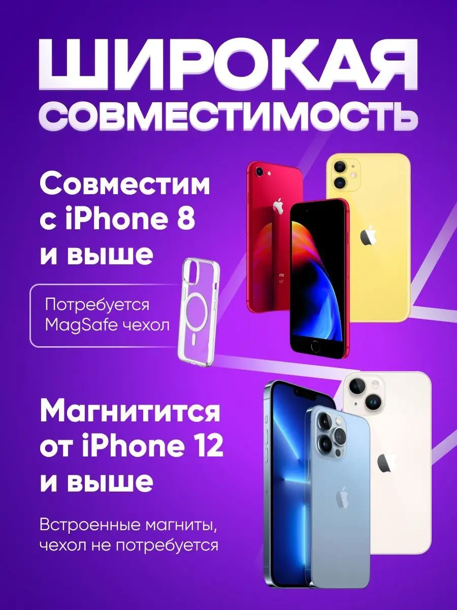 Чехол для iPhone 11 + Повербанк Magsafe аккумулятор ТруСеллер купить по  цене 702 ₽ в интернет-магазине Wildberries | 164713770