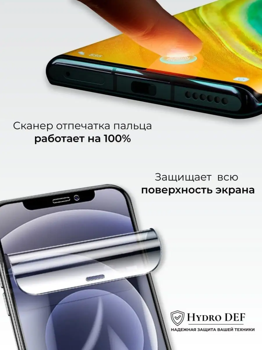 Hydro DEF Гидрогелевая защитная плёнка для Vivo X60 Pro+ 5G