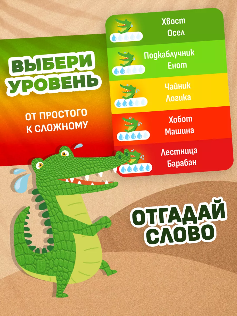 Крокодильи слезы Настольная игра для компании и вечеринки крокодил