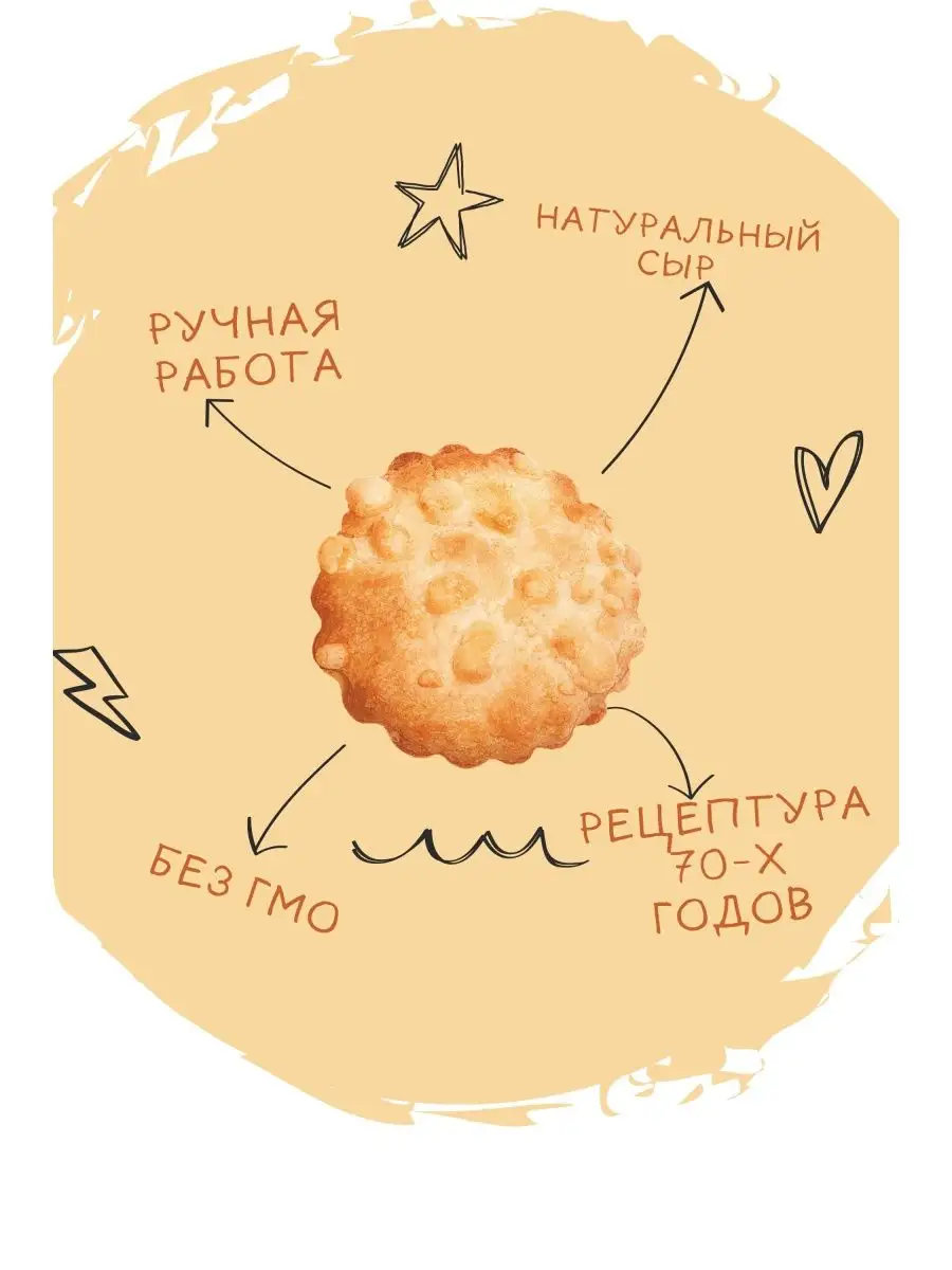 Печенье с сырной корочкой 