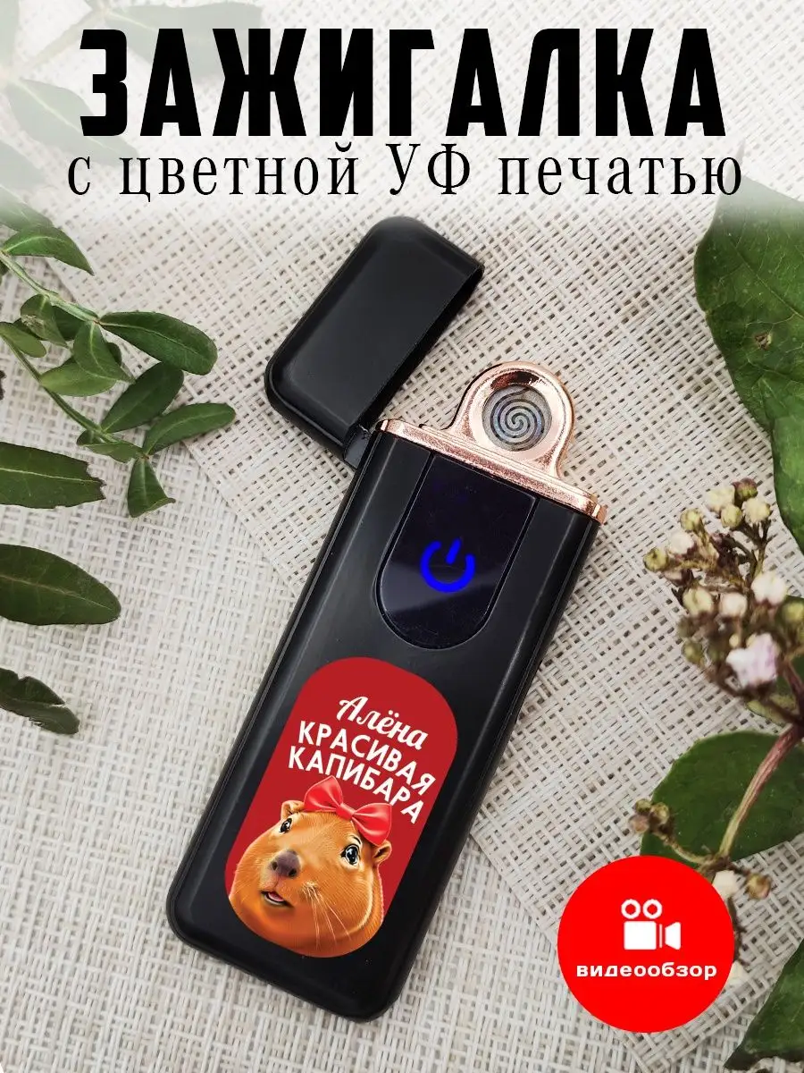 Зажигалка электрическая с зарядкой Алёна капибара UFColor купить по цене  592 ₽ в интернет-магазине Wildberries | 165460021